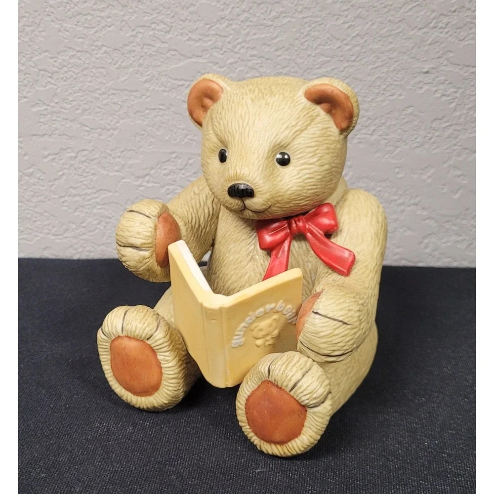 Vintage 1983–1984 Gunderbear by Gund Ceramic Teddy Bear Figurine